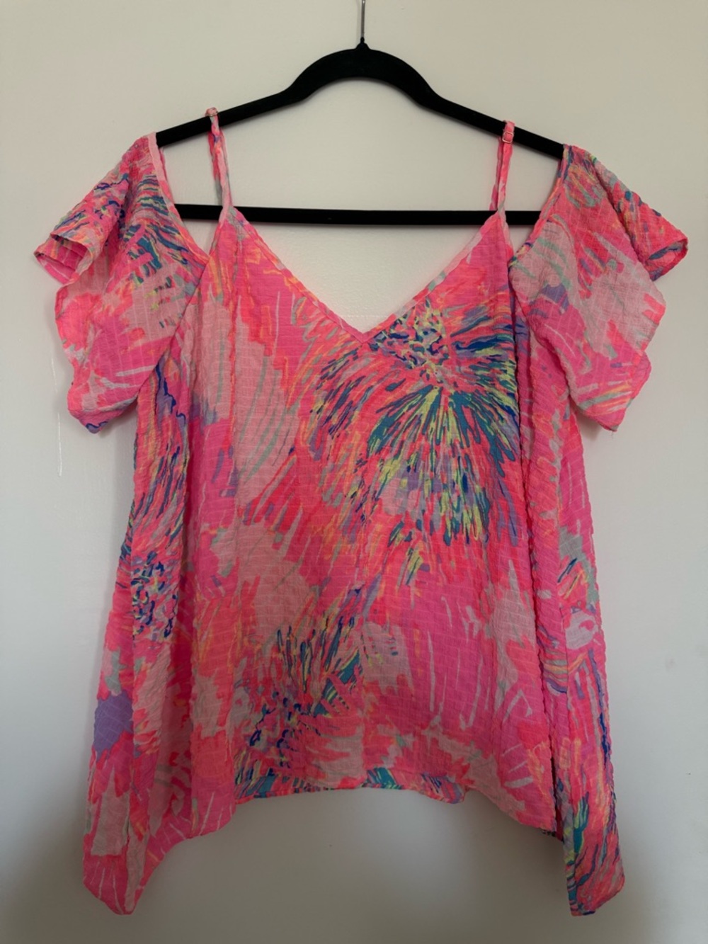Lilly Pulitzer cold-Shoulder Top
